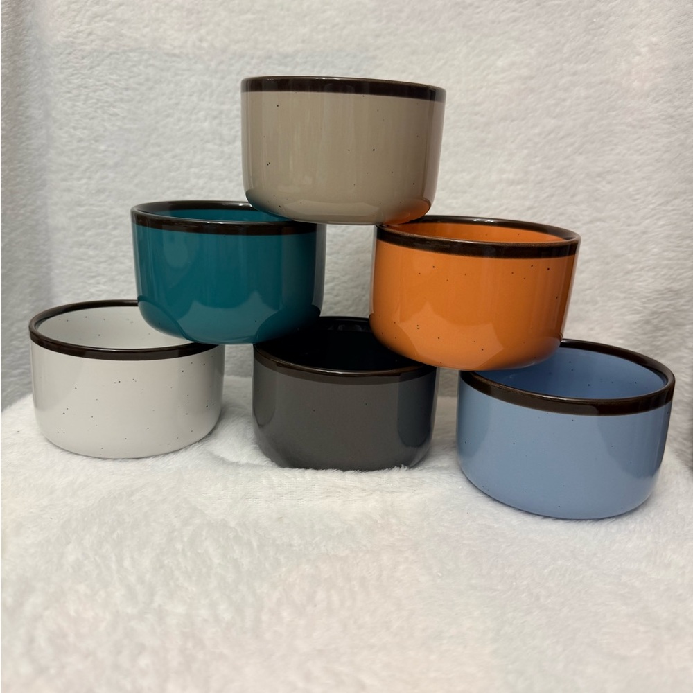 6 Ramekins Small Oven Safe Baking Cups For Personal Pudding, Creme Brulee 4oz